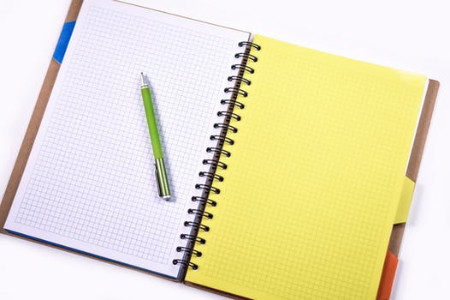 image of a notebook and pen image of a notebook and pen